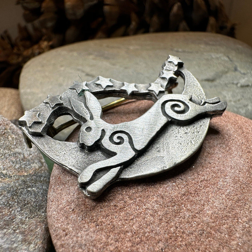 Moonleap Celtic Rabbit Brooch