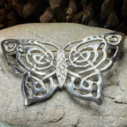 Pewter Celtic Butterfly Brooch