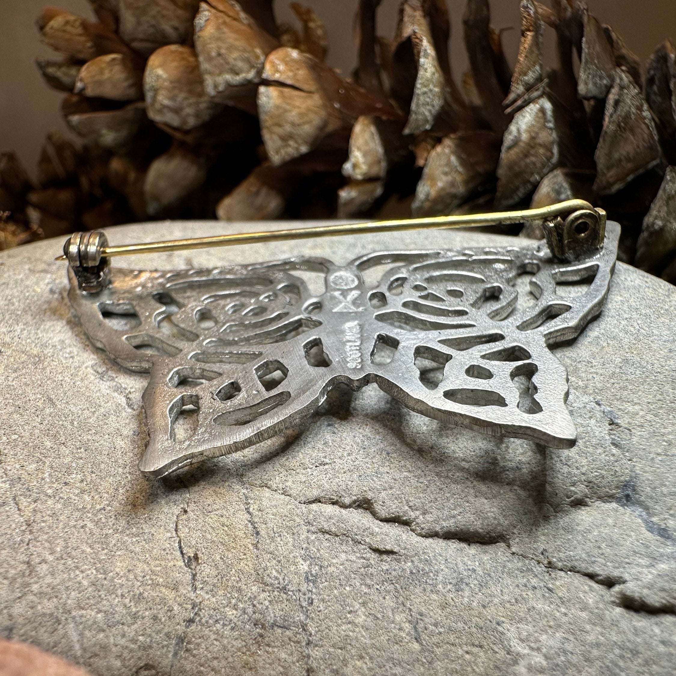 Pewter Celtic Butterfly Brooch