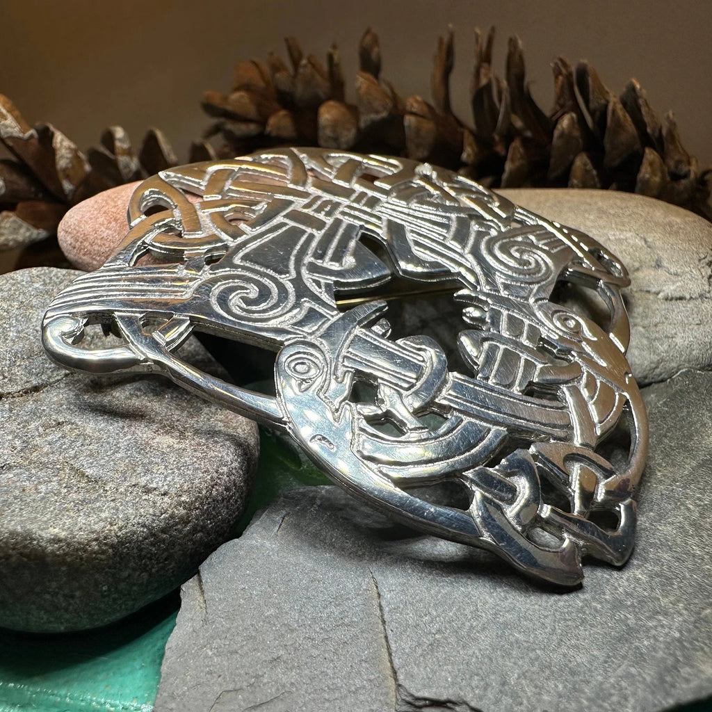 Large Celtic Cara Brooch