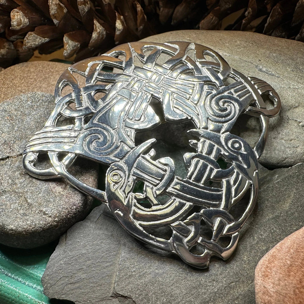 Large Celtic Cara Brooch