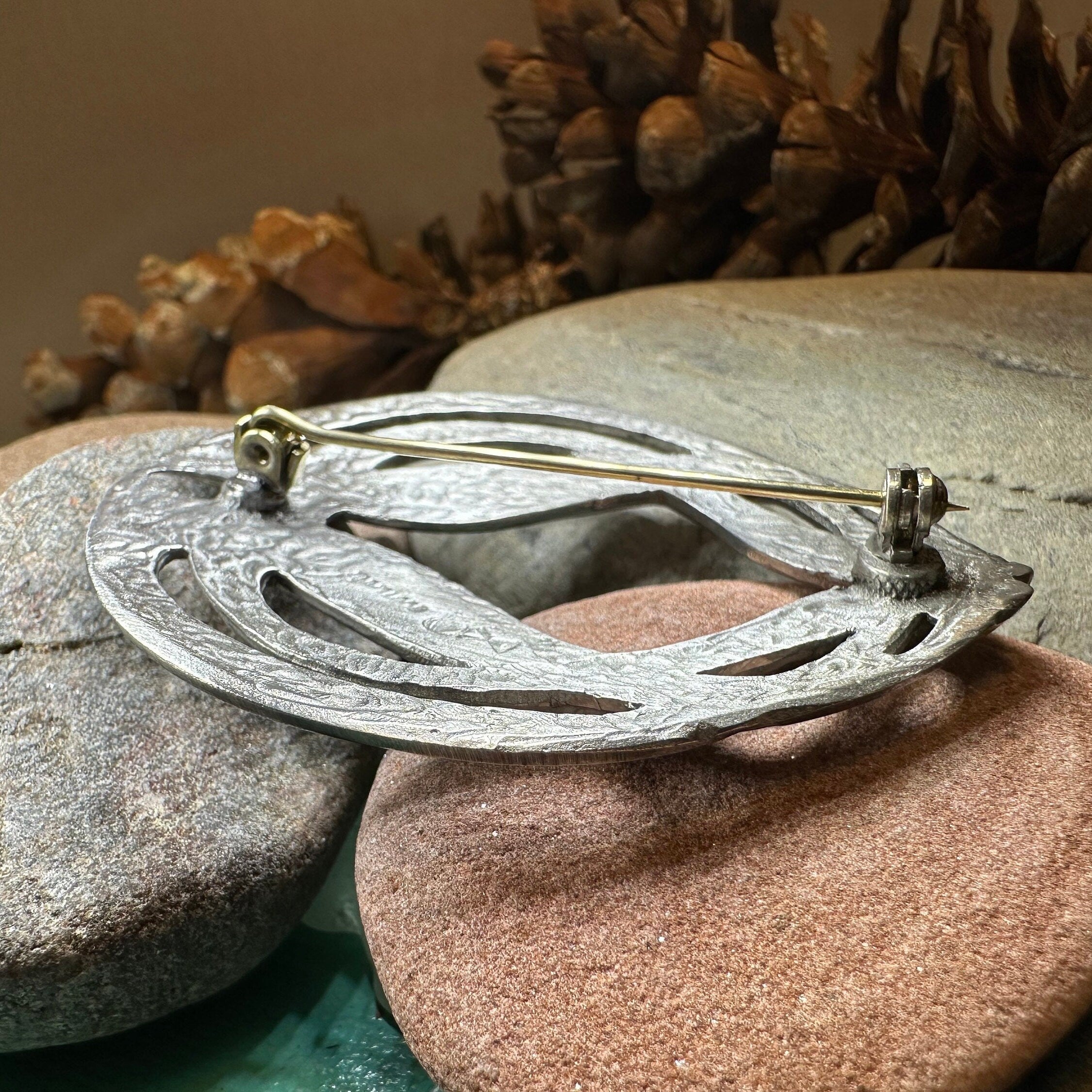 Celtic Knot Tartan Brooch