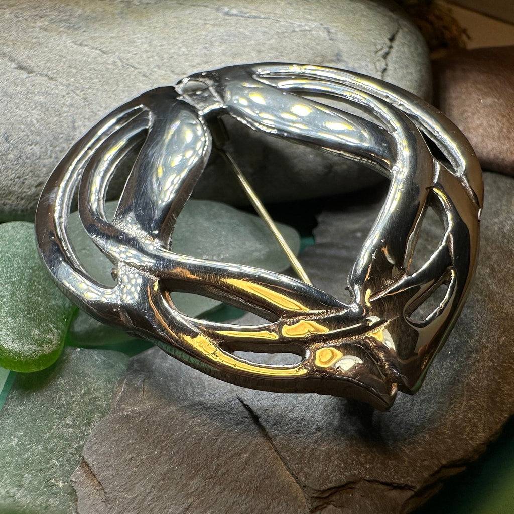 Celtic Knot Tartan Brooch