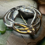 Celtic Knot Tartan Brooch