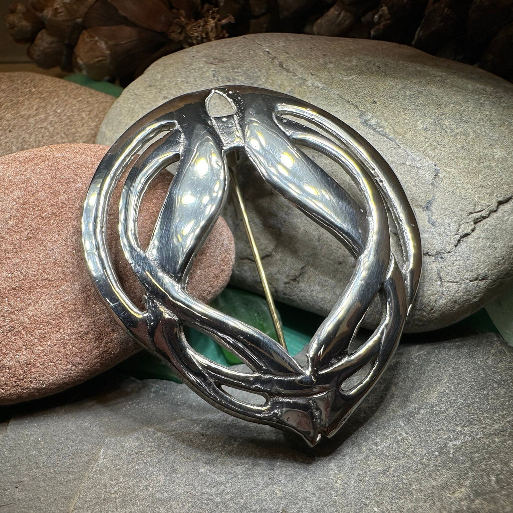 Celtic Knot Tartan Brooch