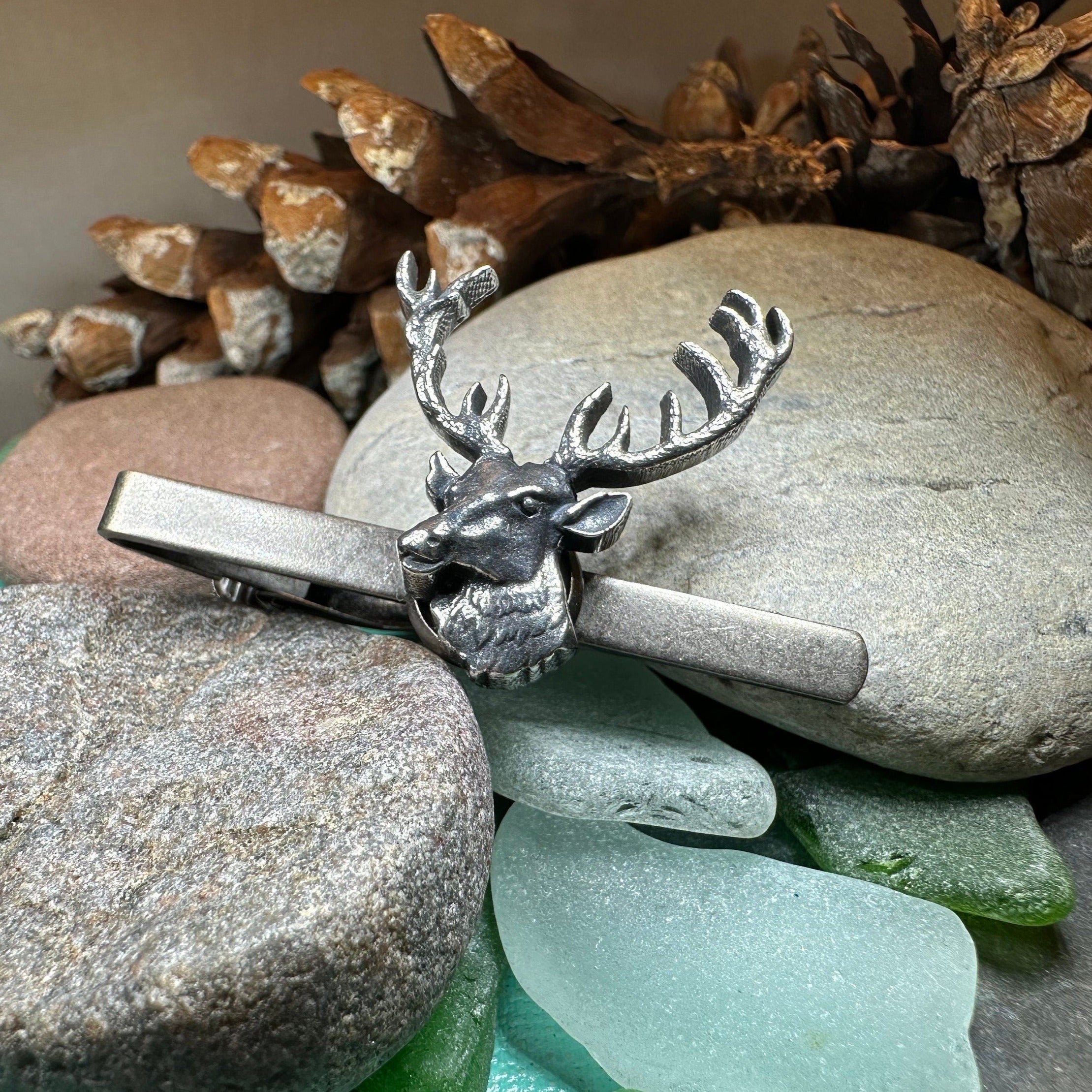 Noble Stag Pewter Tie Bar