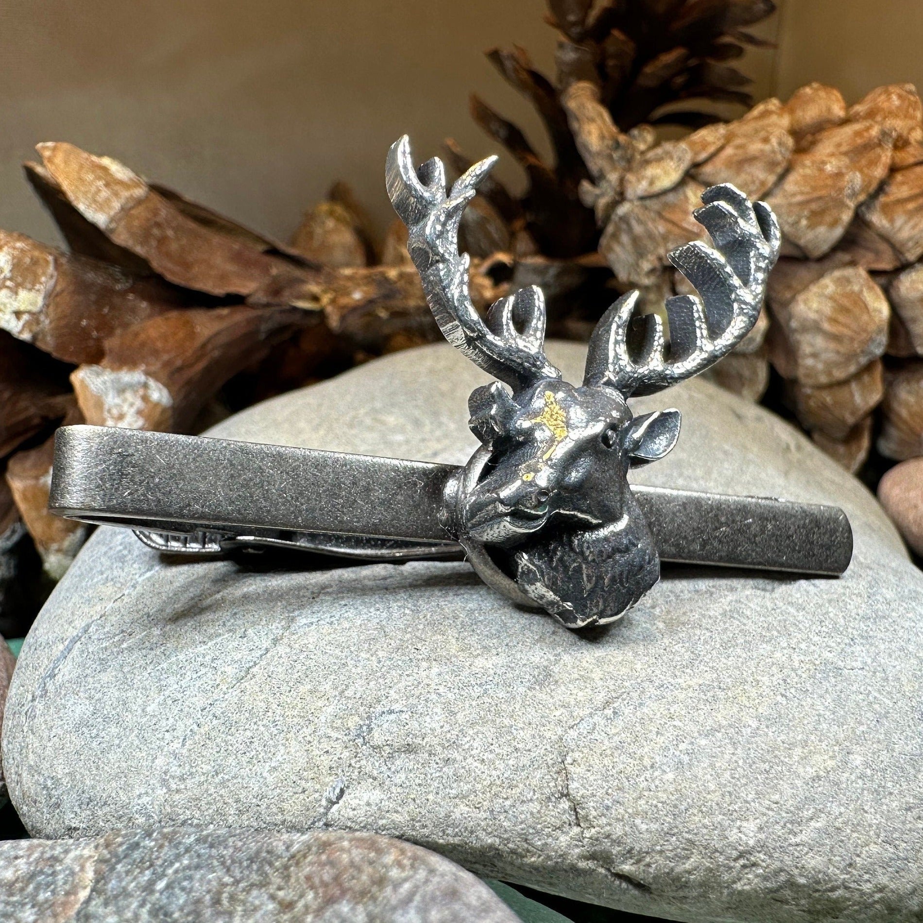 Noble Stag Pewter Tie Bar