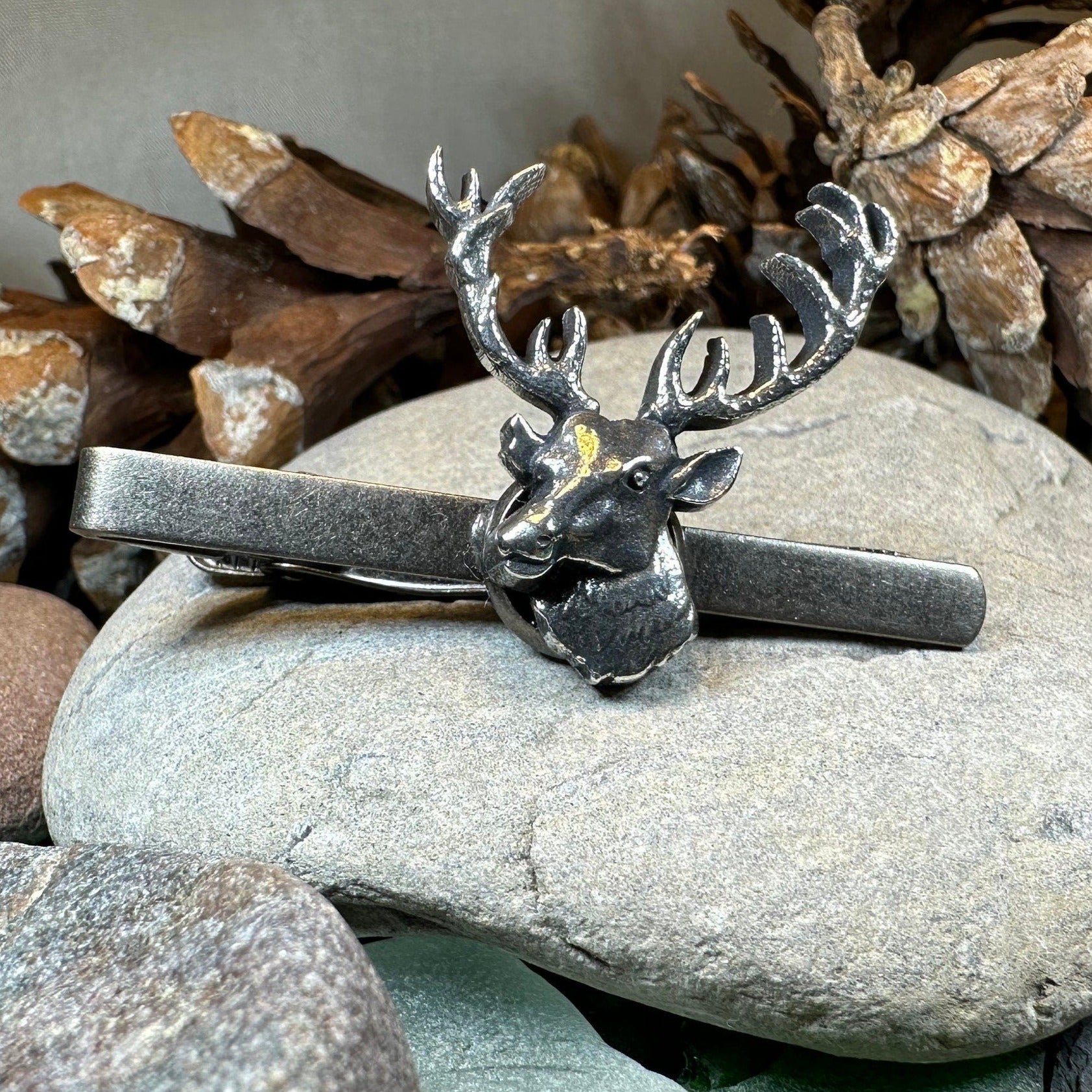 Noble Stag Pewter Tie Bar
