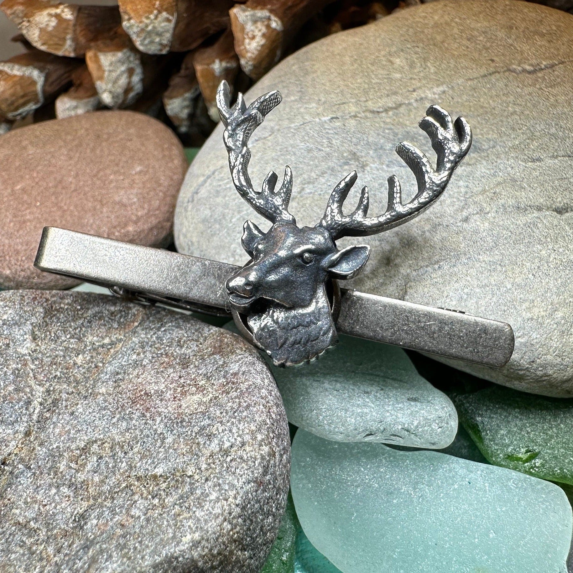 Noble Stag Pewter Tie Bar