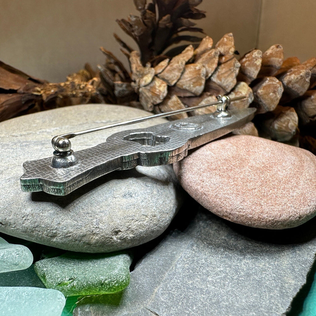 Irish Claddagh & Trinity Knot Kilt Pin