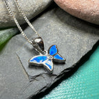 Petite Opal Butterfly Necklace