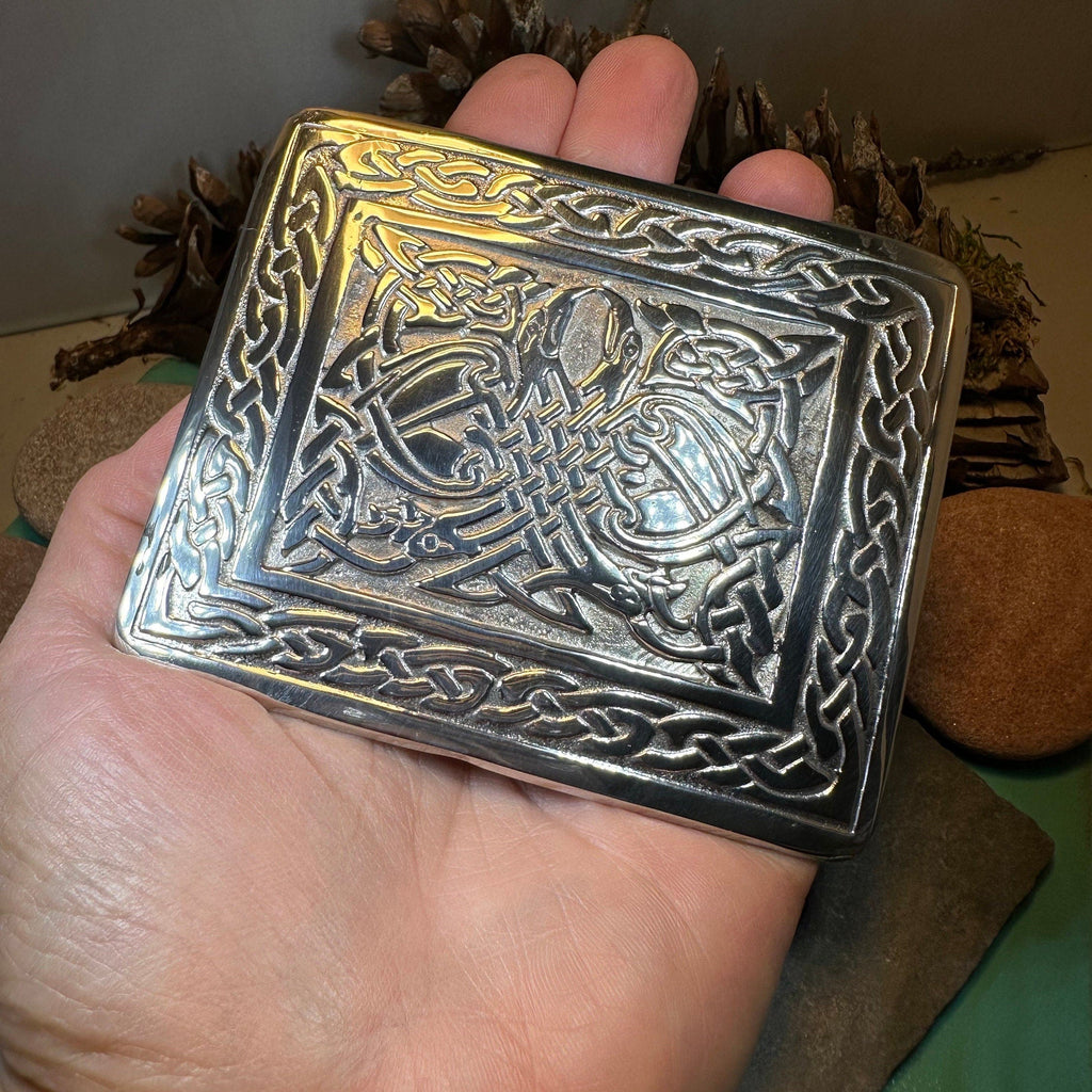 Celtic Birds Kilt Belt Buckle