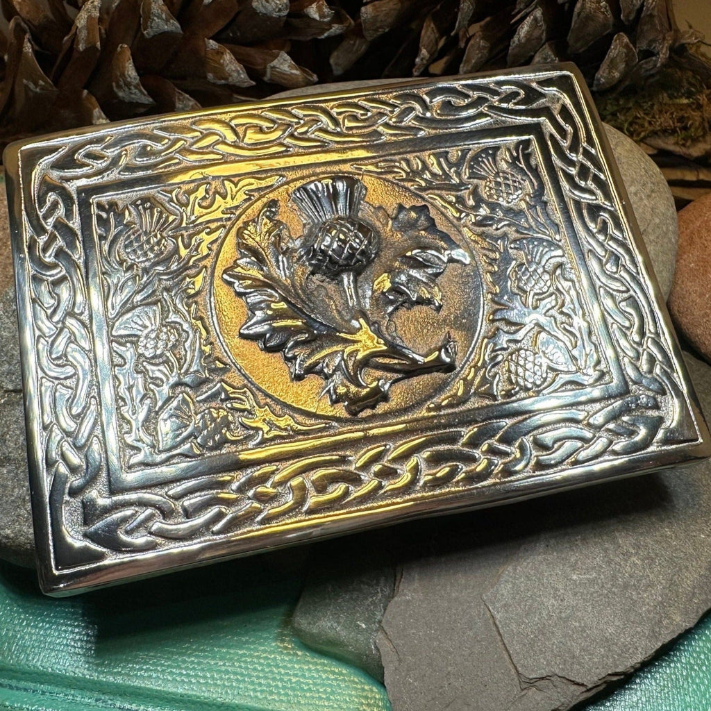 Scottish Thistle Kilt Belt Buckle