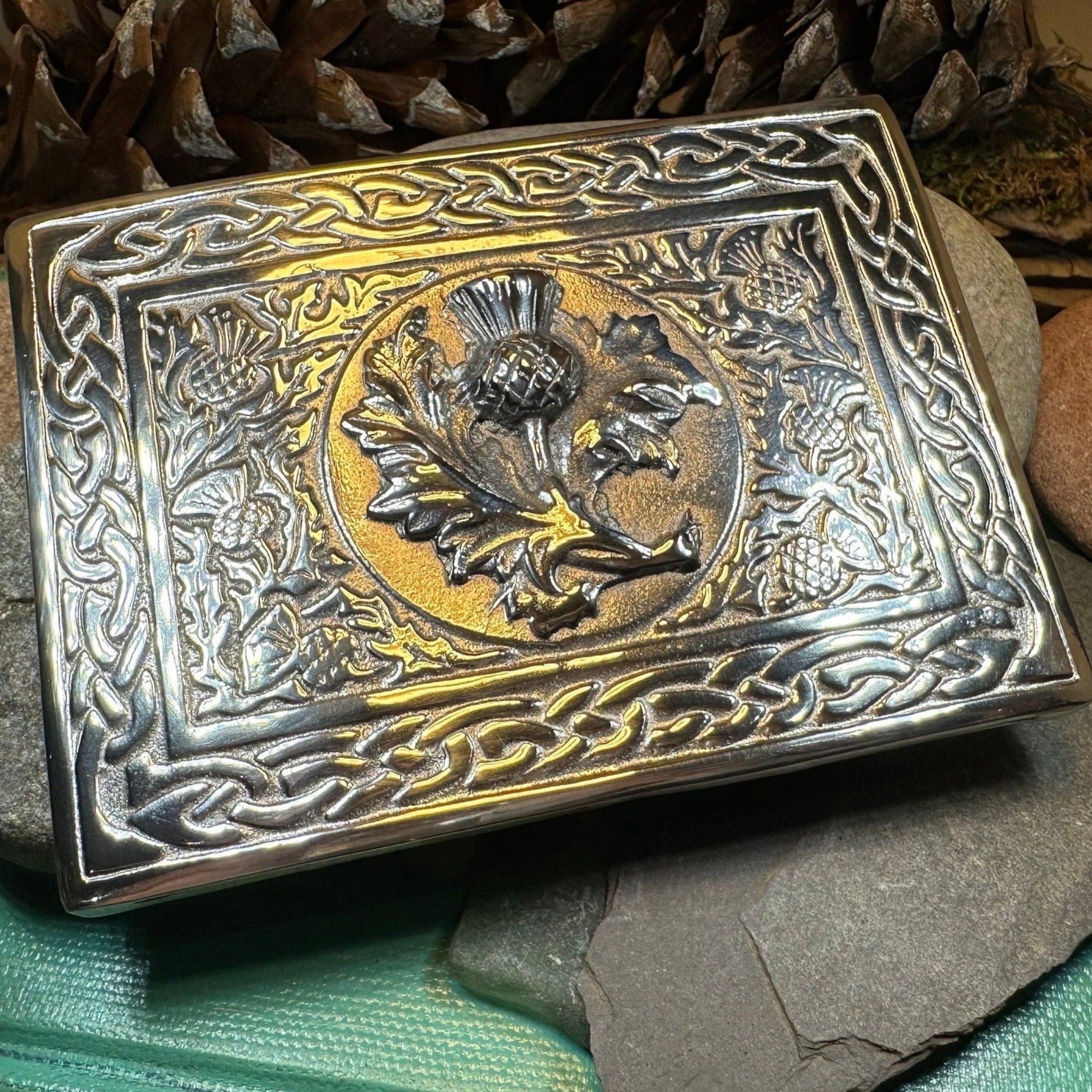Scottish Thistle Kilt Belt Buckle