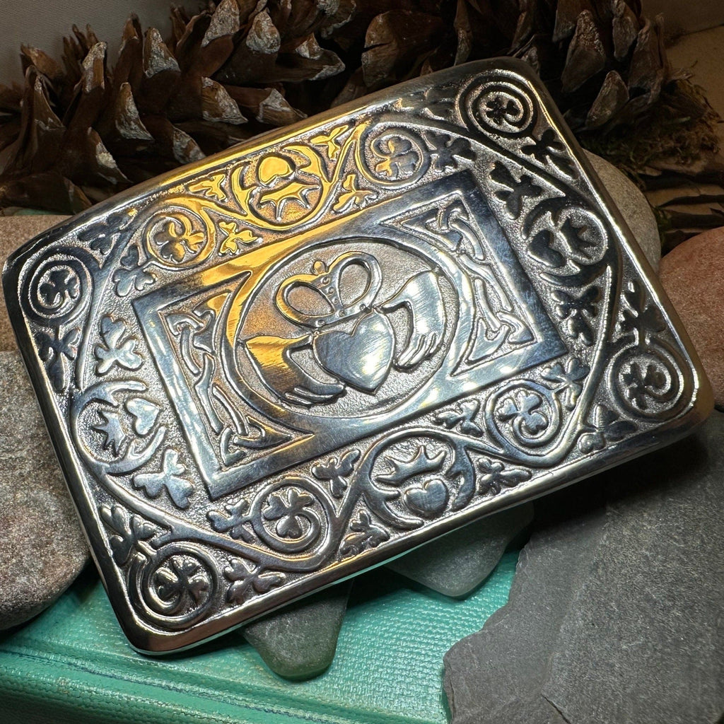 Irish Claddagh Kilt Belt Buckle