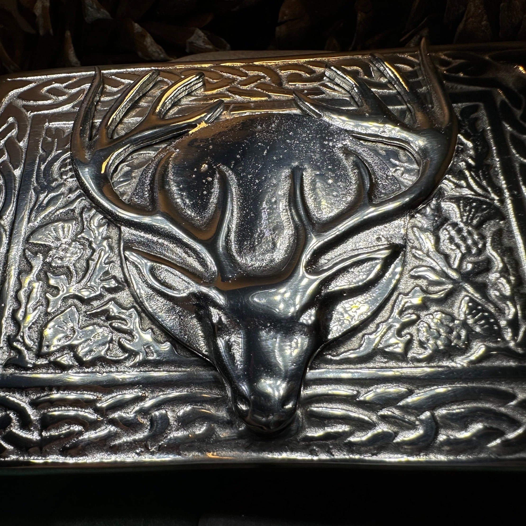 Celtic Stag Kilt Belt Buckle