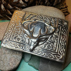 Celtic Stag Kilt Belt Buckle