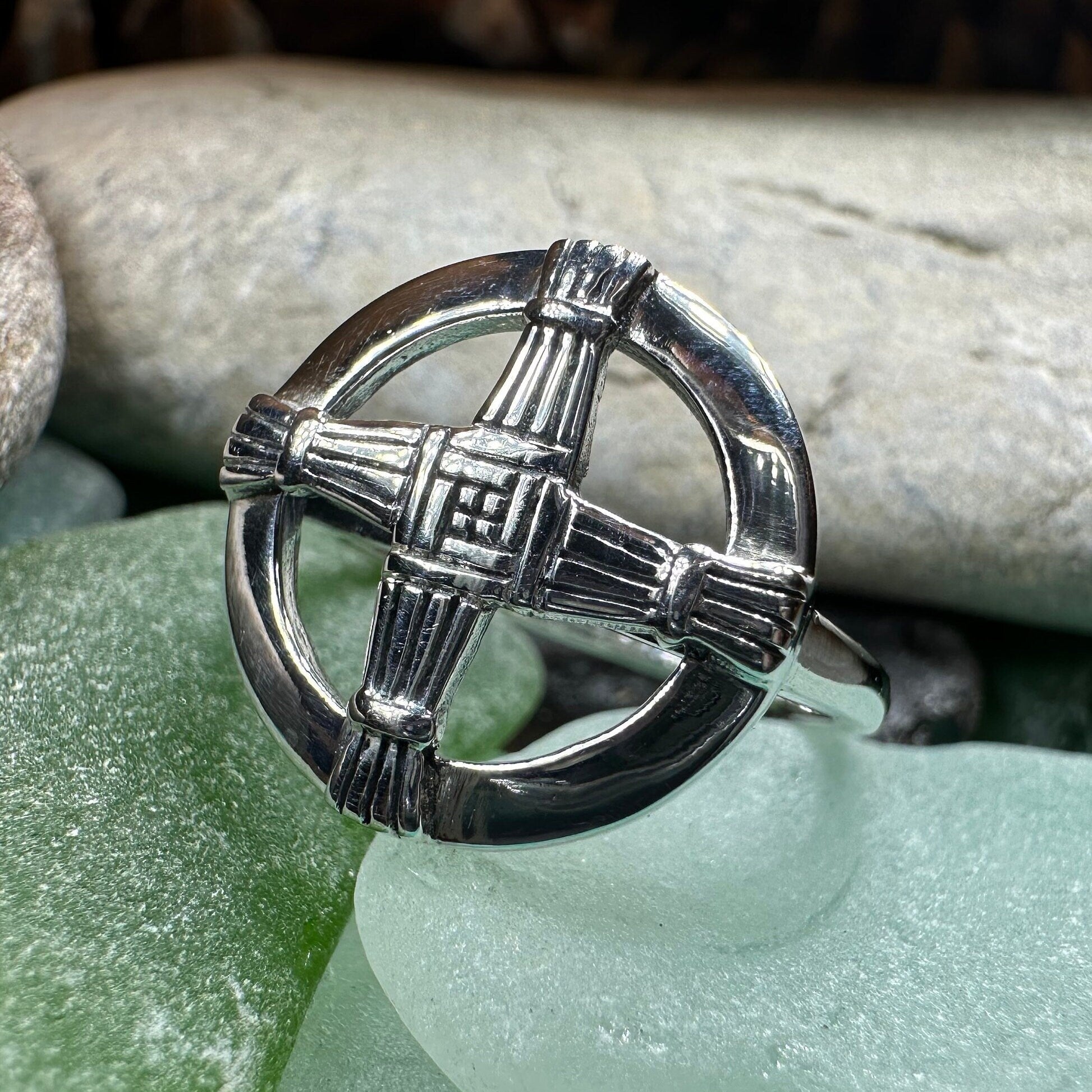 Springtide Saint Brigid's Cross Ring