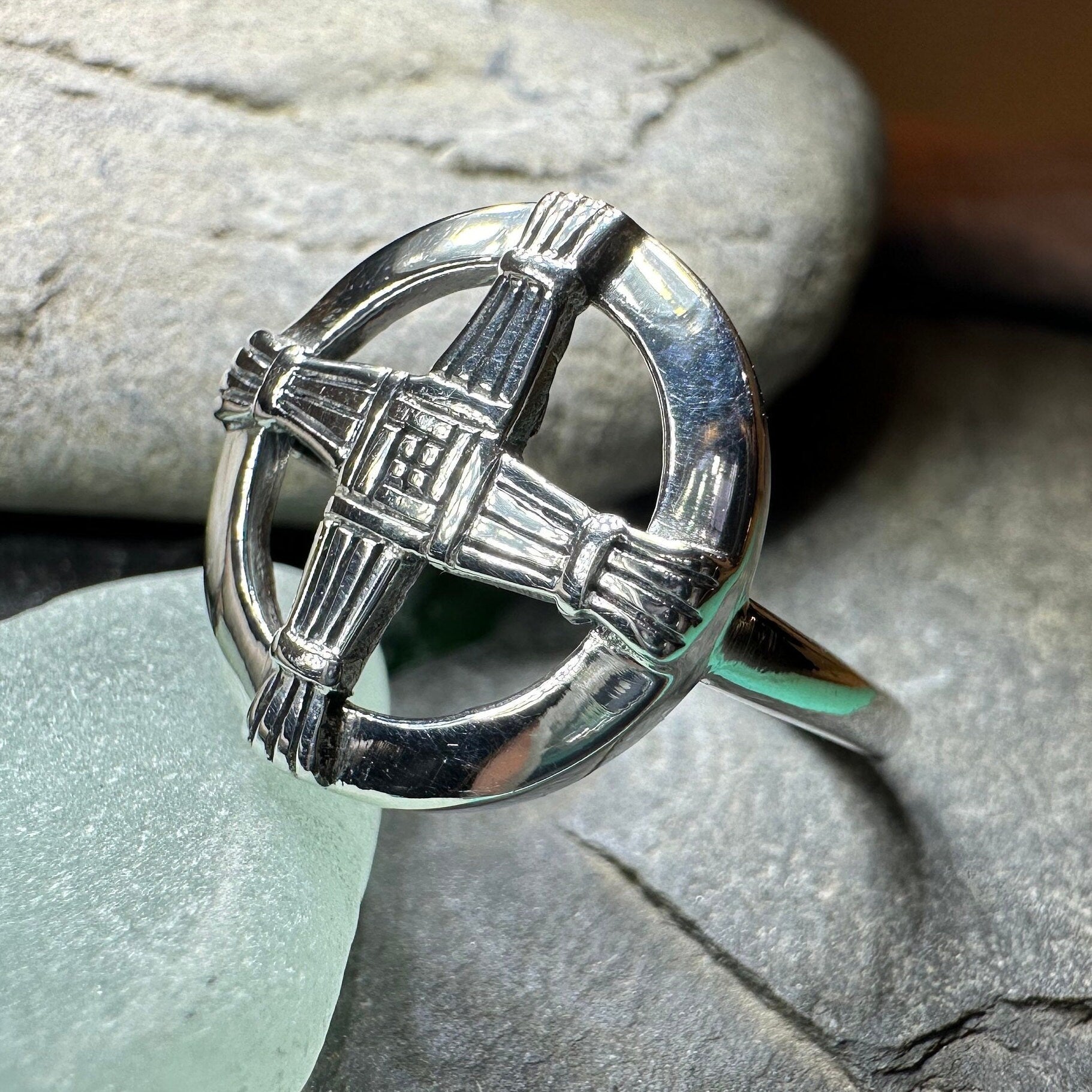 Springtide Saint Brigid's Cross Ring
