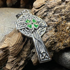 Shamrock Fields Celtic Cross Necklace