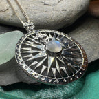 True North Moonstone Compass Necklace