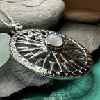 True North Moonstone Compass Necklace