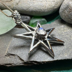 Moonstone Elven Star Necklace