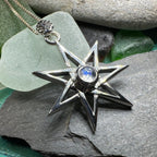 Moonstone Elven Star Necklace