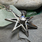 Moonstone Elven Star Necklace