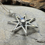 Moonstone Elven Star Necklace