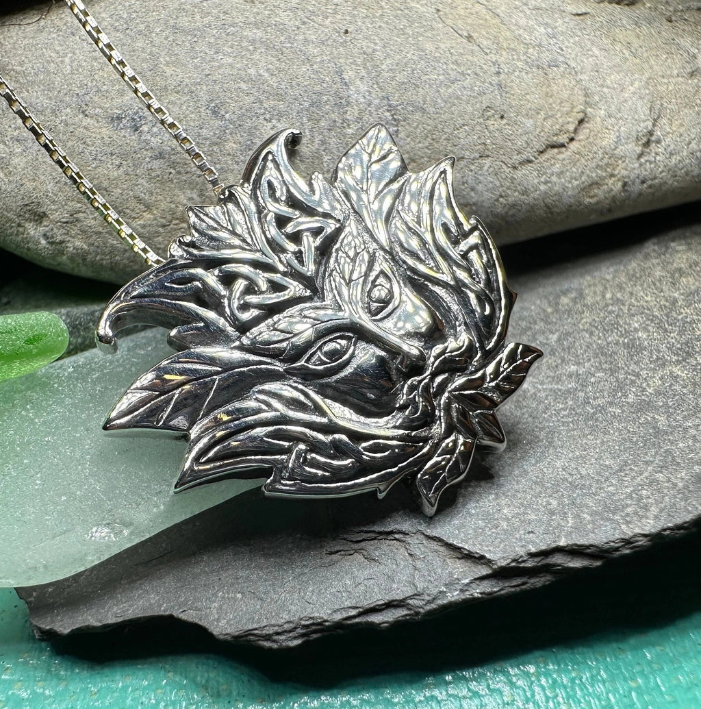 Celtic Green Man Necklace