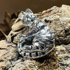 Playful Tabby Cat Necklace