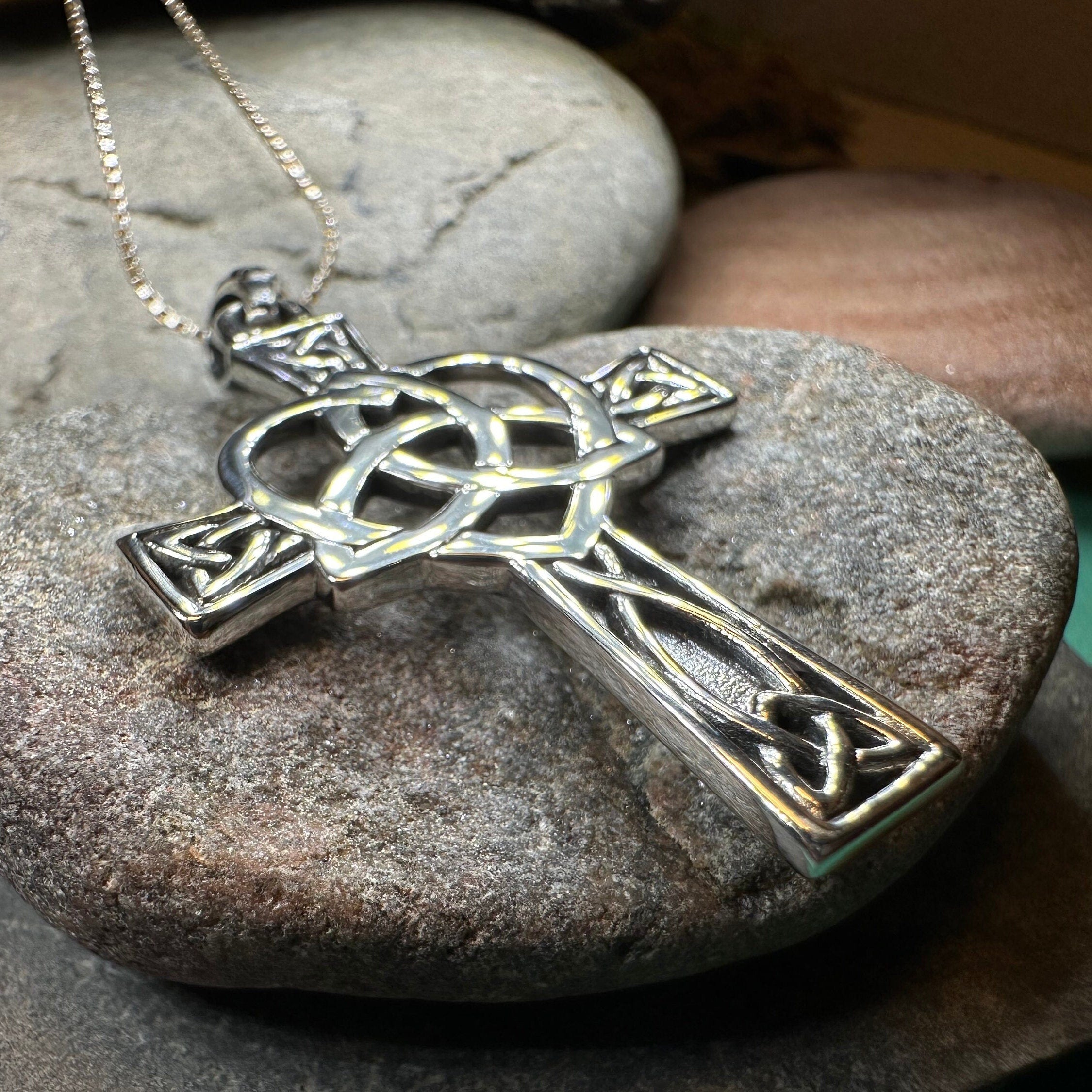 Pure Heart Celtic Cross Necklace