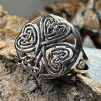 Celtic Knot Shamrock Ring