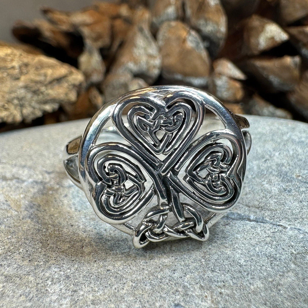 Celtic Knot Shamrock Ring