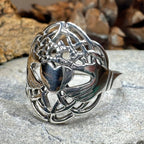 Irish Lace Claddagh Ring