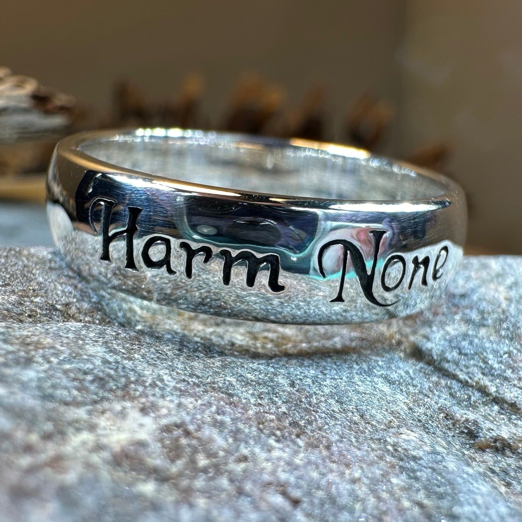 Harm None Wiccan Ring