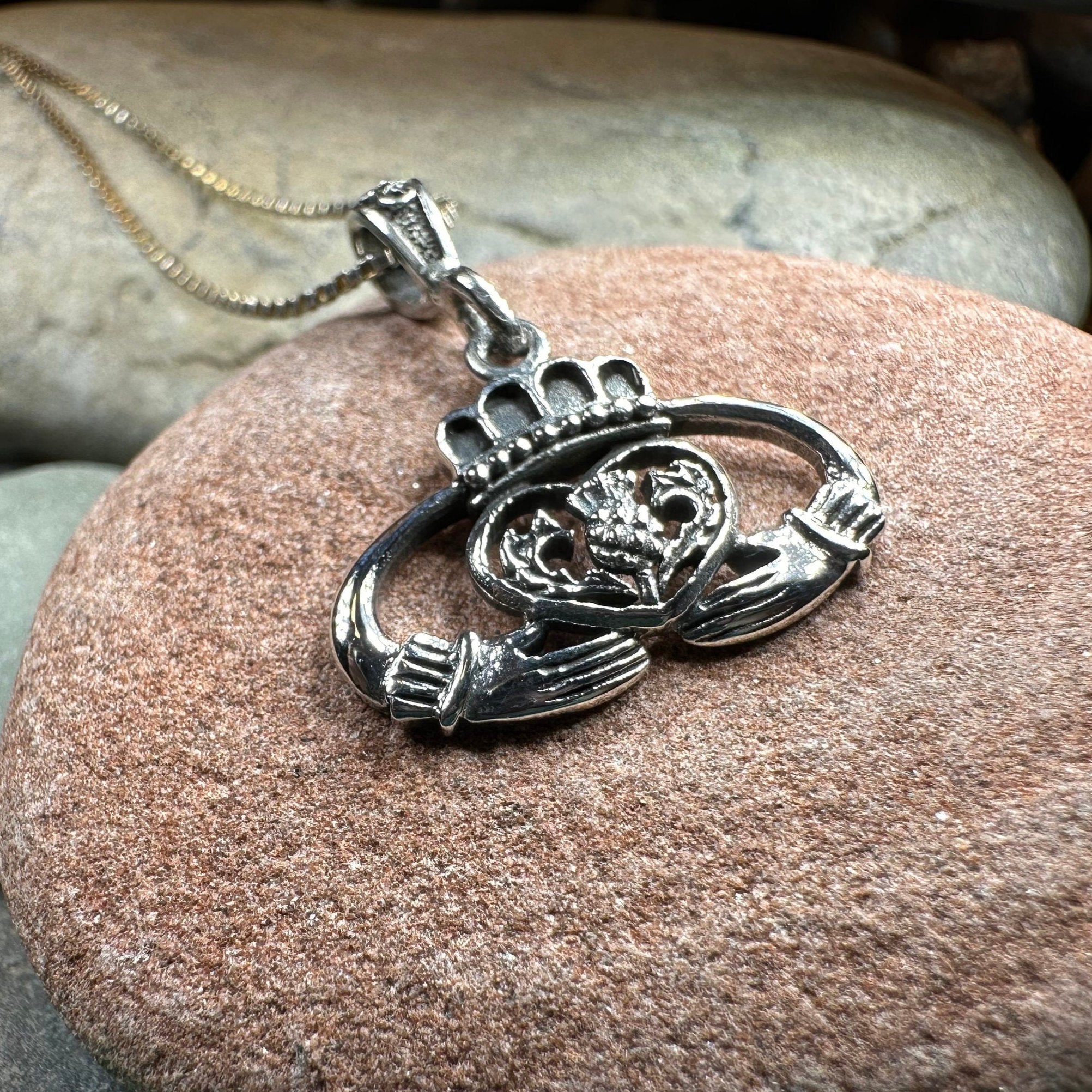 Claddagh Thistle Pendant