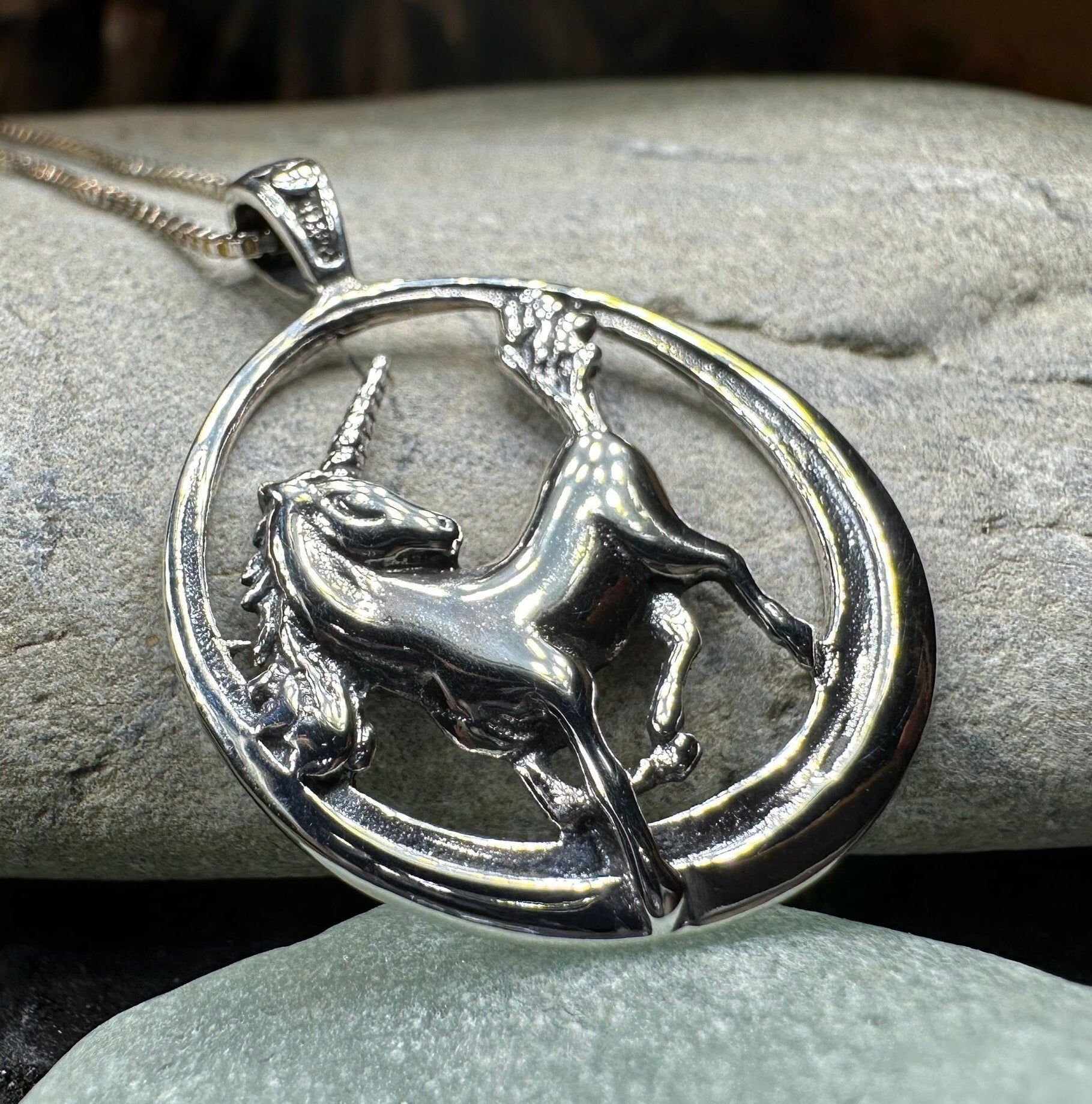 Prancing Unicorn Necklace