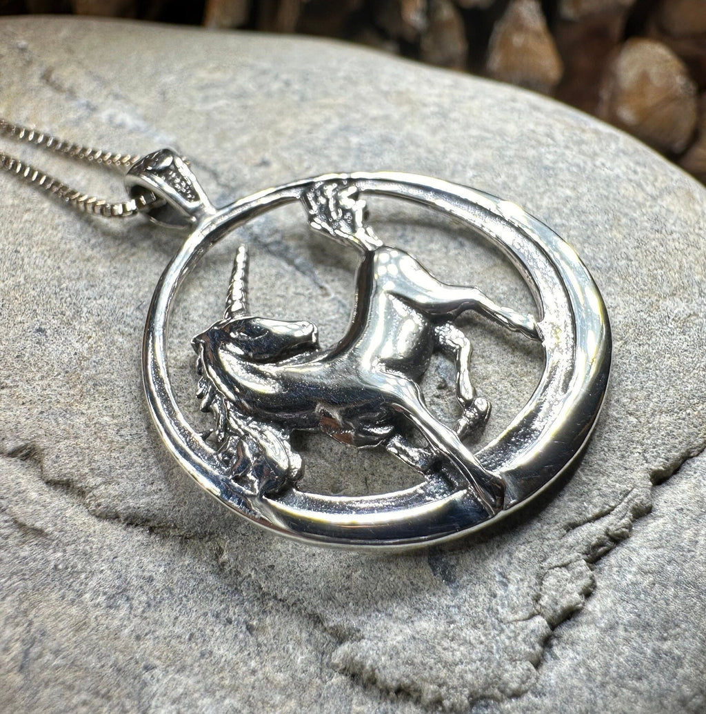 Prancing Unicorn Necklace
