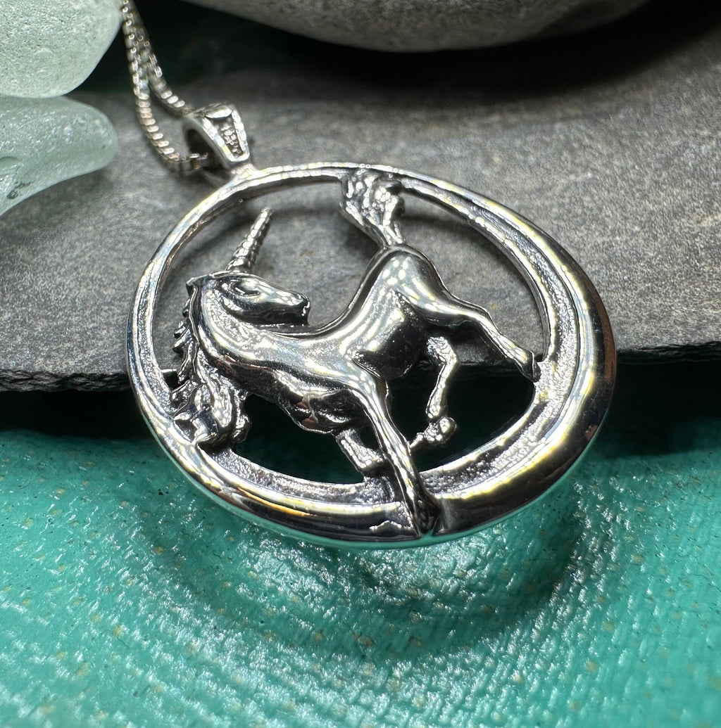 Prancing Unicorn Necklace