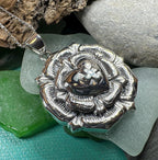 Celtic Rose Cross Necklace