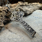 The Quinn Harp Celtic Cross Necklace