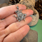 Sicilian Trinacria Triple Spiral Necklace