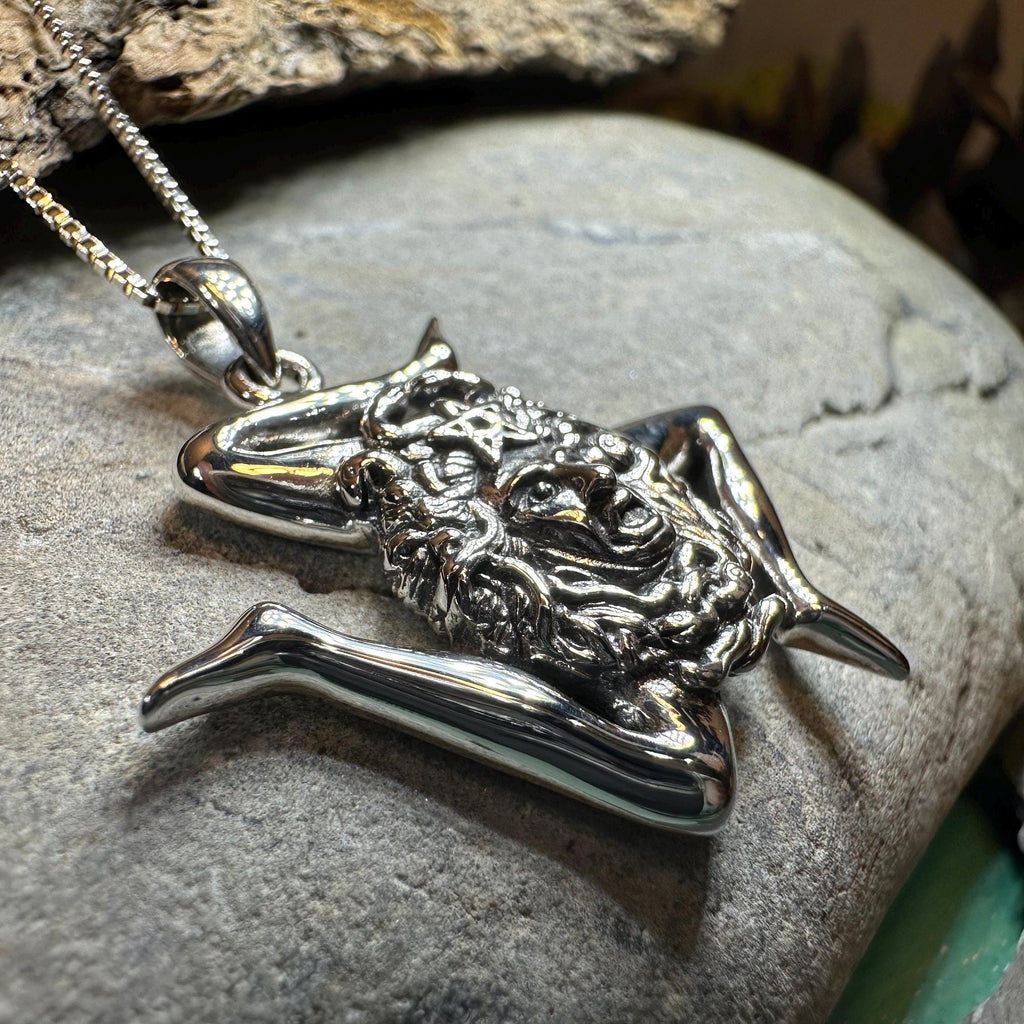 Sicilian Trinacria Triple Spiral Necklace