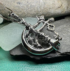 Crescent Moon Italian Cimaruta Pendant