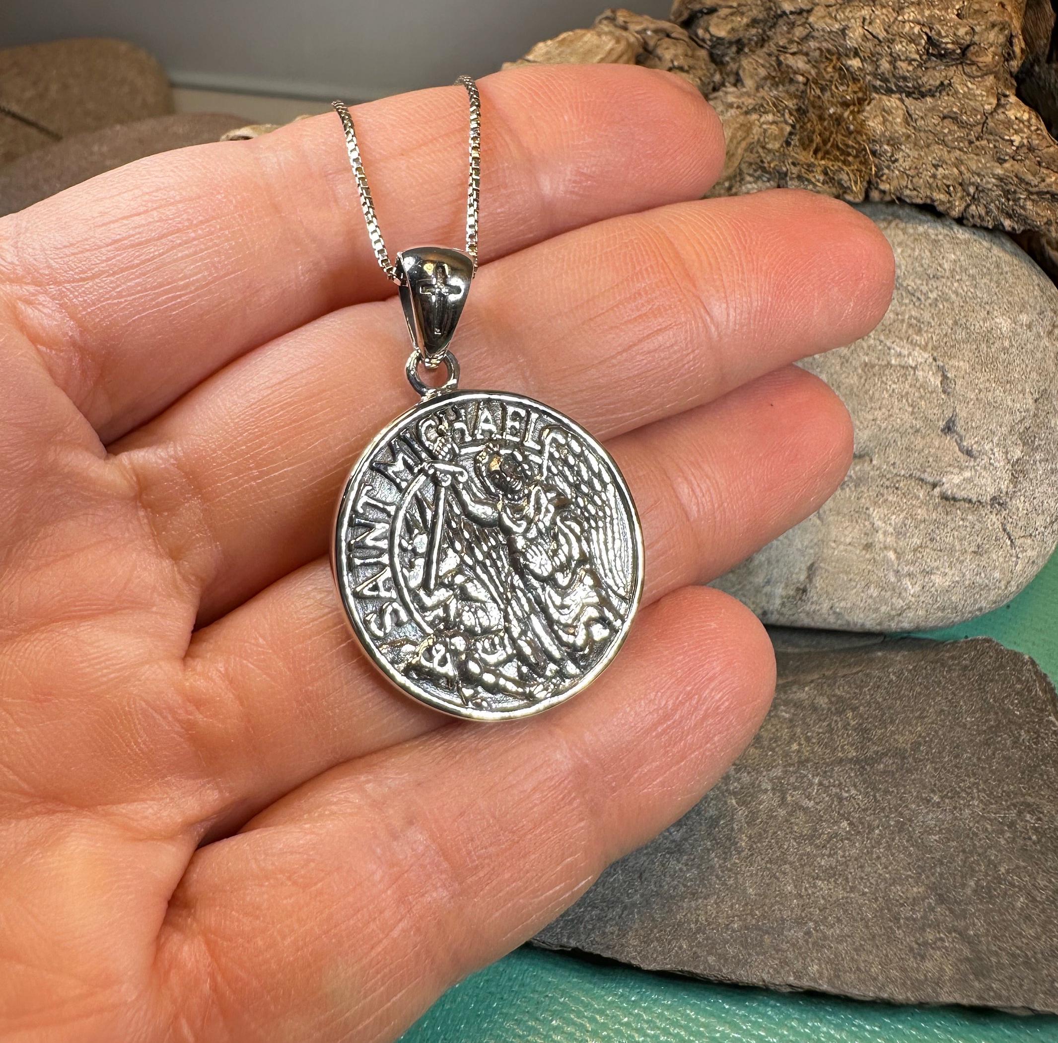 Scales of Justice Saint Michael Pendant