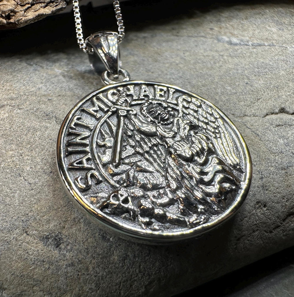 Scales of Justice Saint Michael Pendant