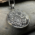 Scales of Justice Saint Michael Pendant