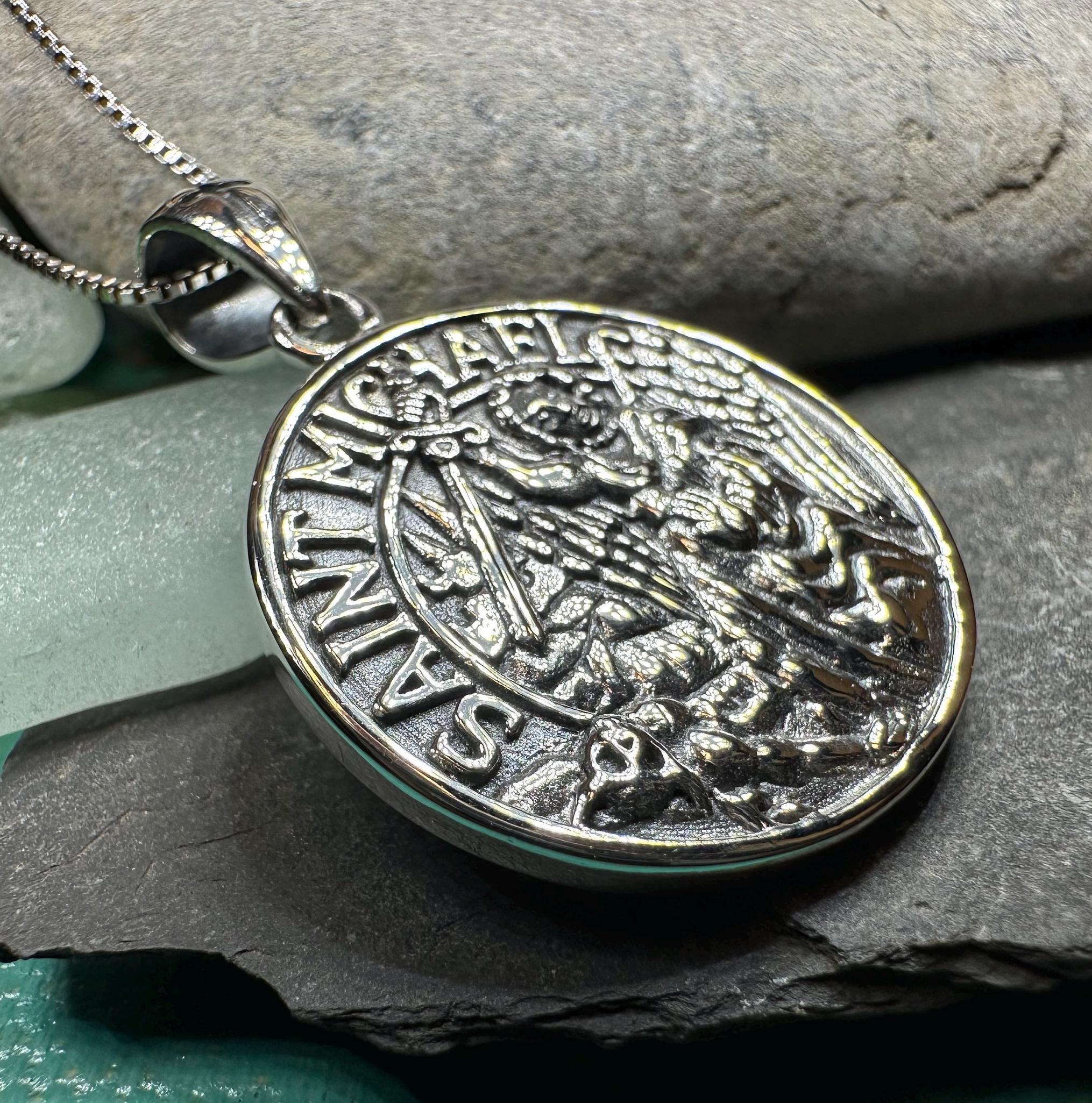 Scales of Justice Saint Michael Pendant
